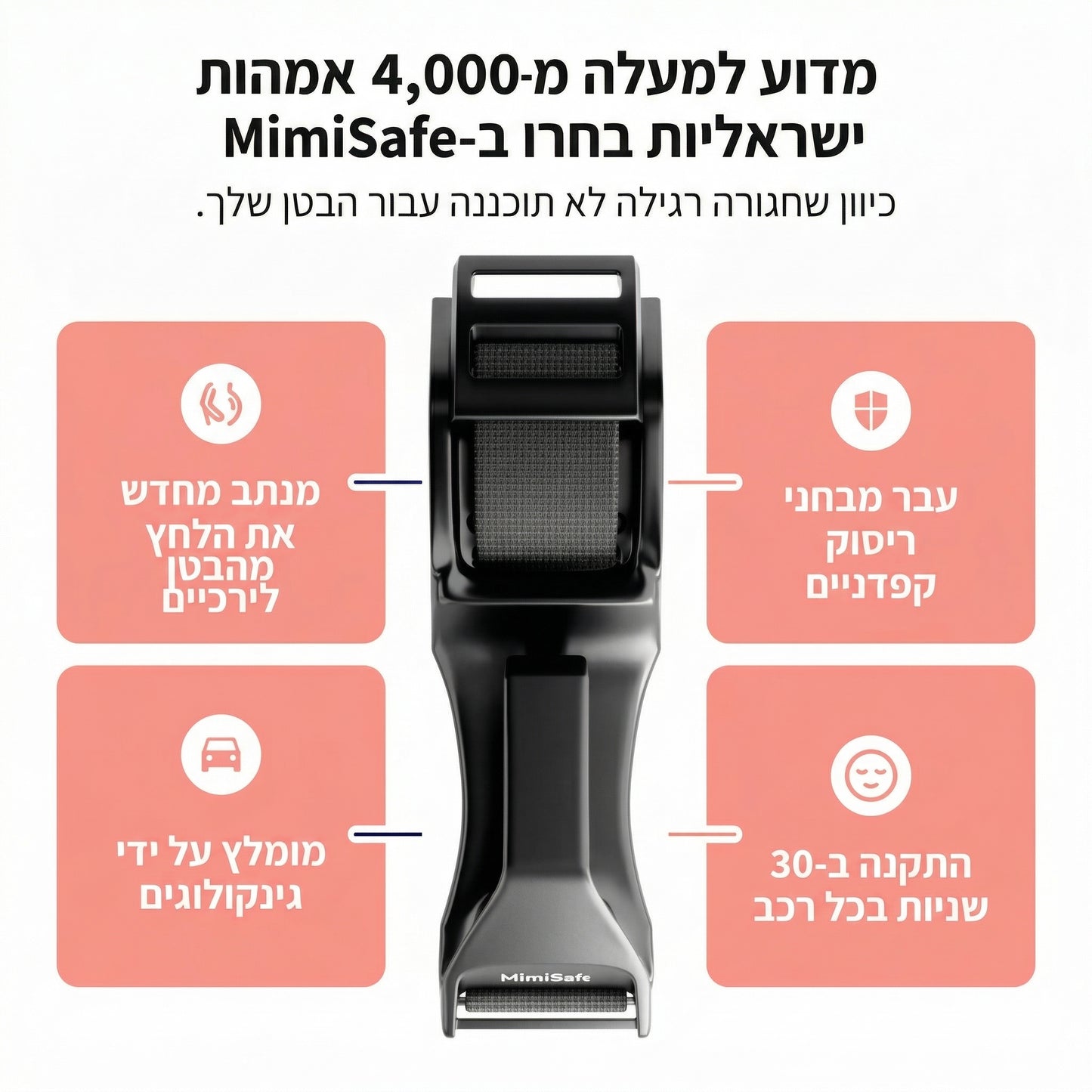 MiMi Safe™ -ערכת הבטיחות שמגנה עלייך ועל התינוק שלך