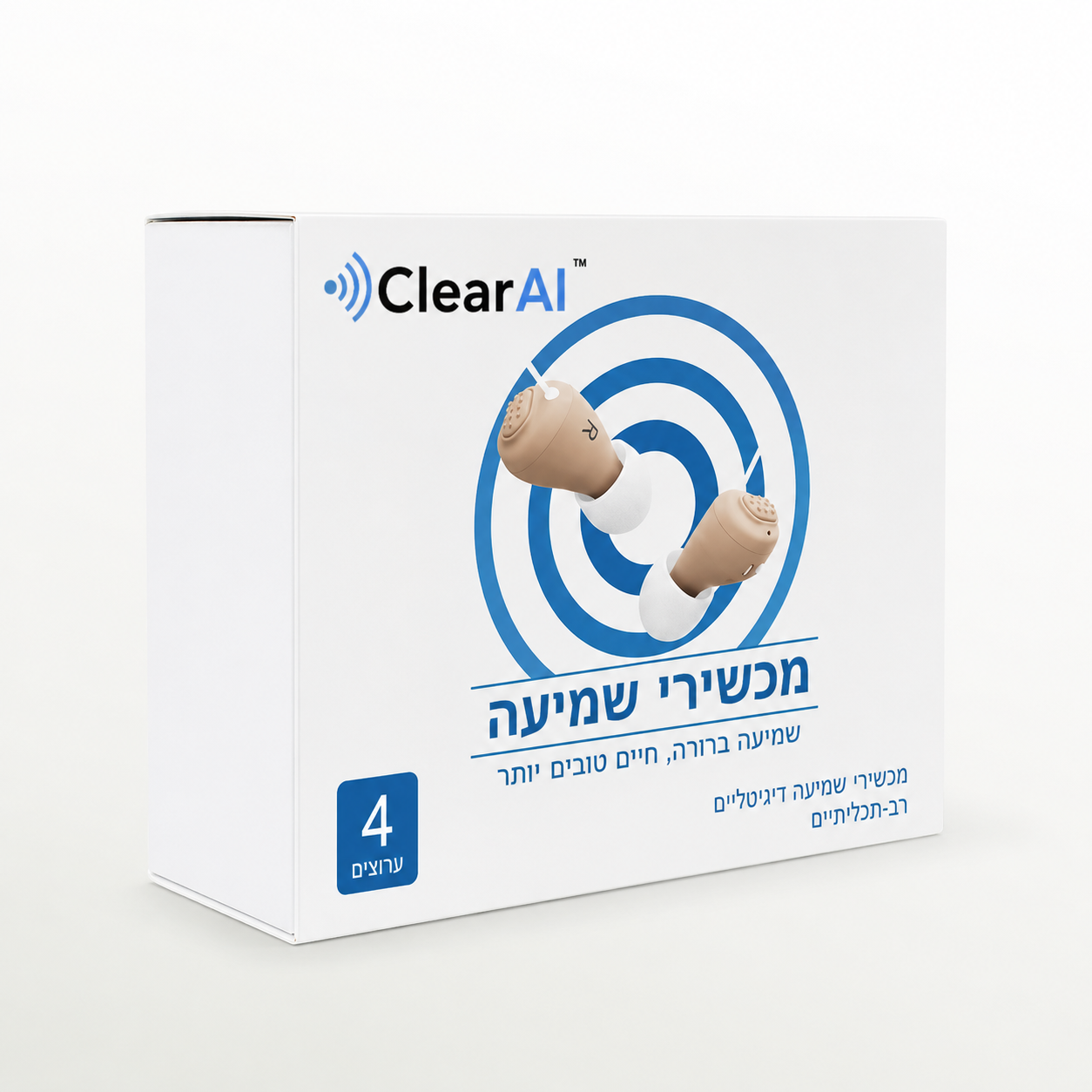 ClearAI™ - מכשיר שמיעה חכם
